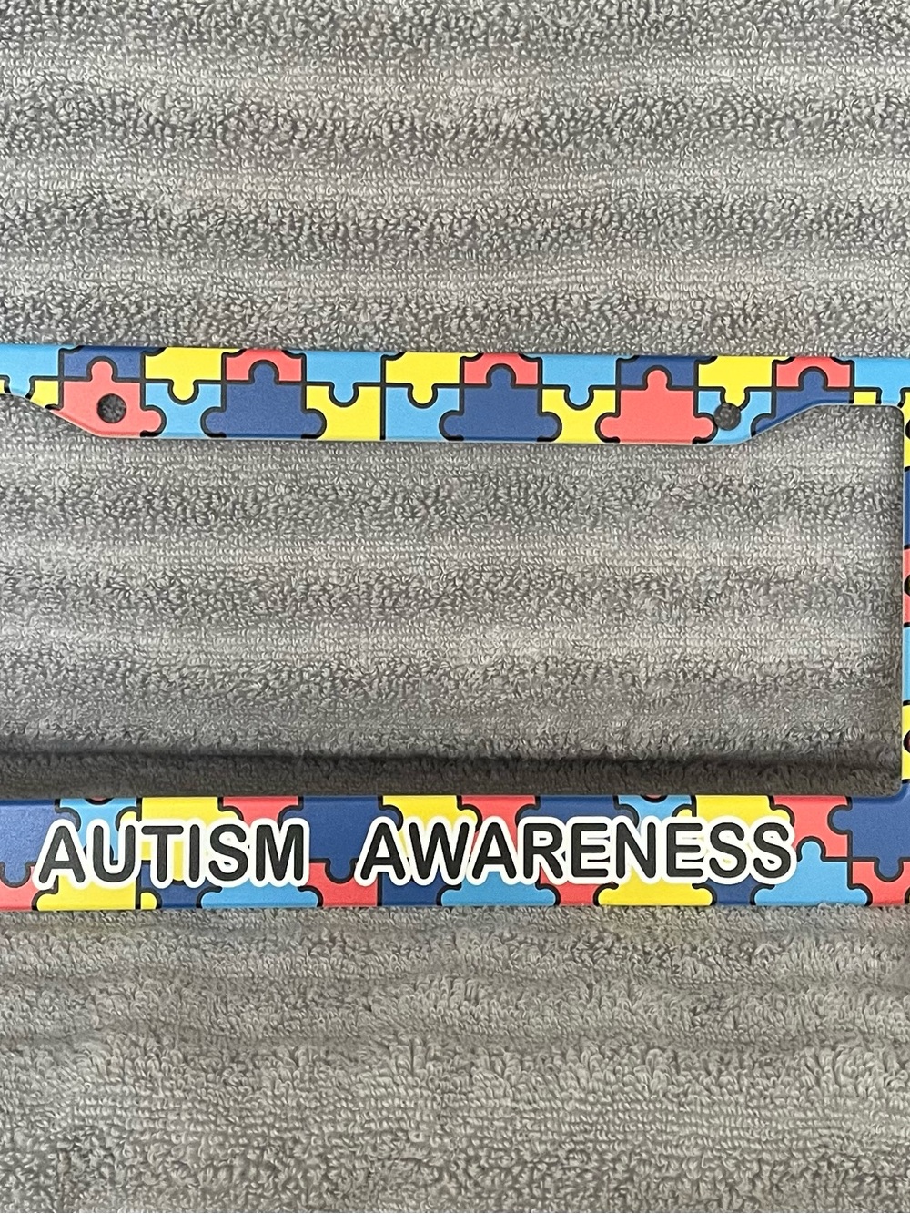 Autism Awareness License Plate Frame – New In Package! - Picture 5 of 6